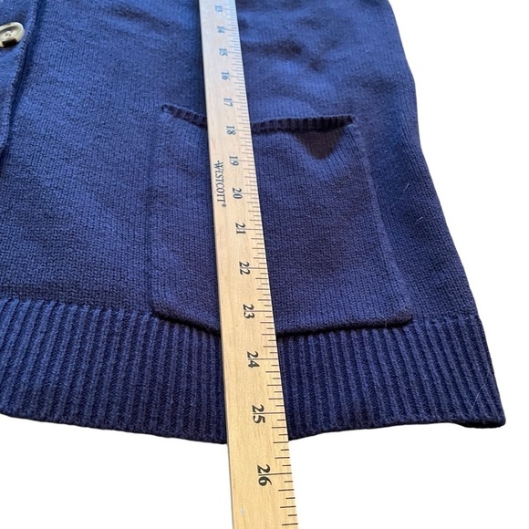 Letterman Cardigan Sweater button up- White Stripes -Letter B on Pocket Size XL - Picture 5 of 11